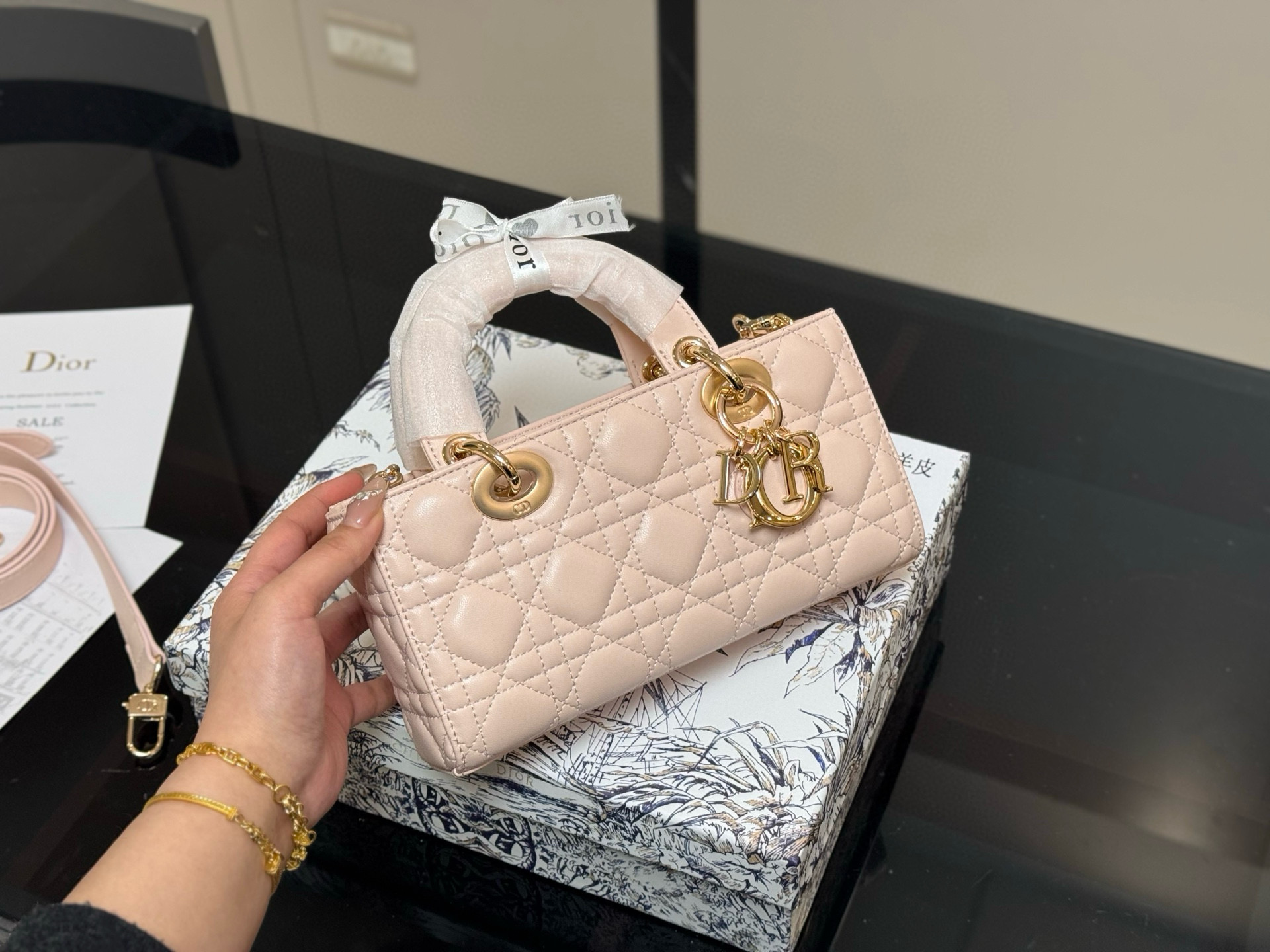 Dior lady joy sheepskin