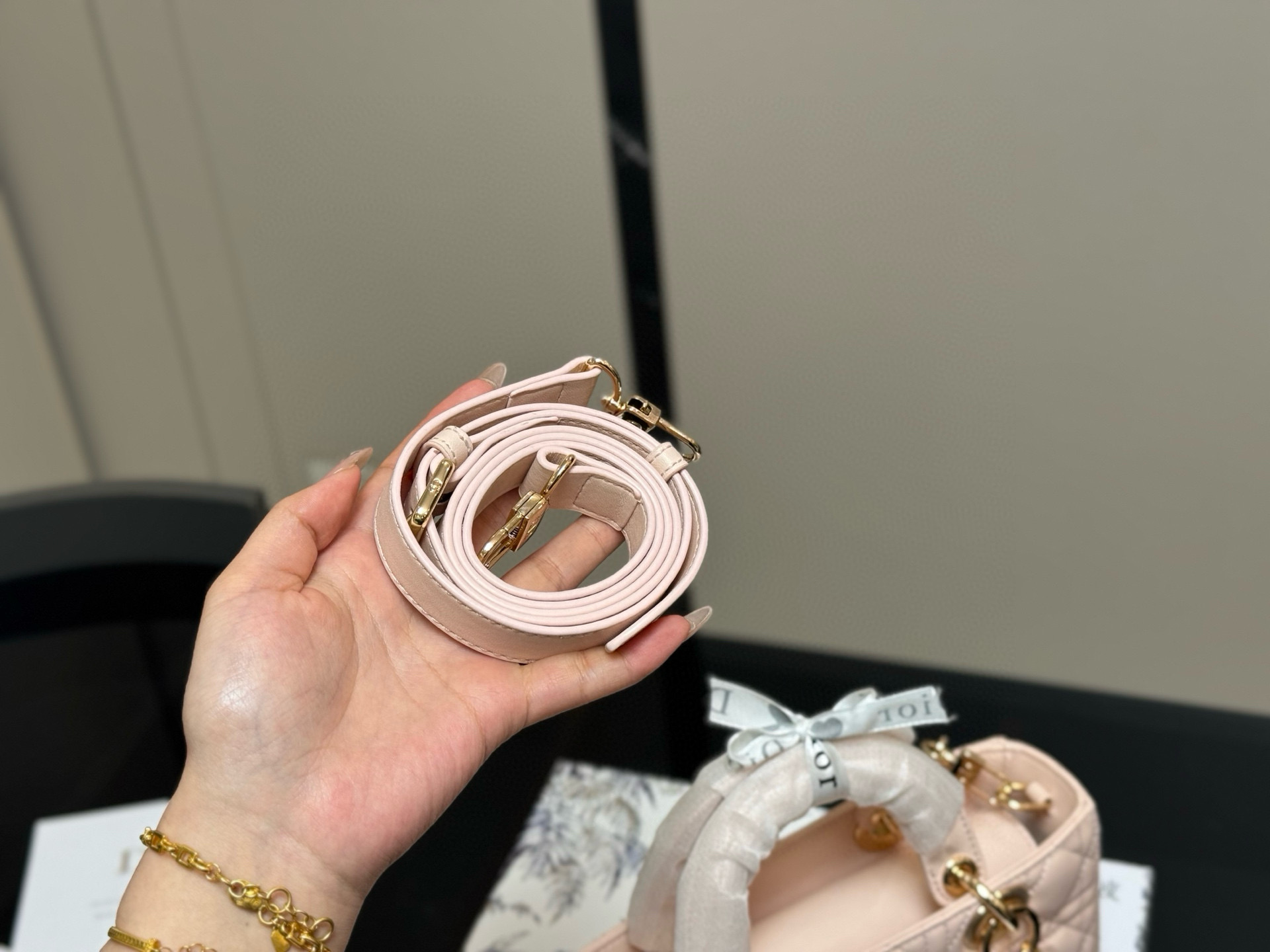 Dior lady joy sheepskin