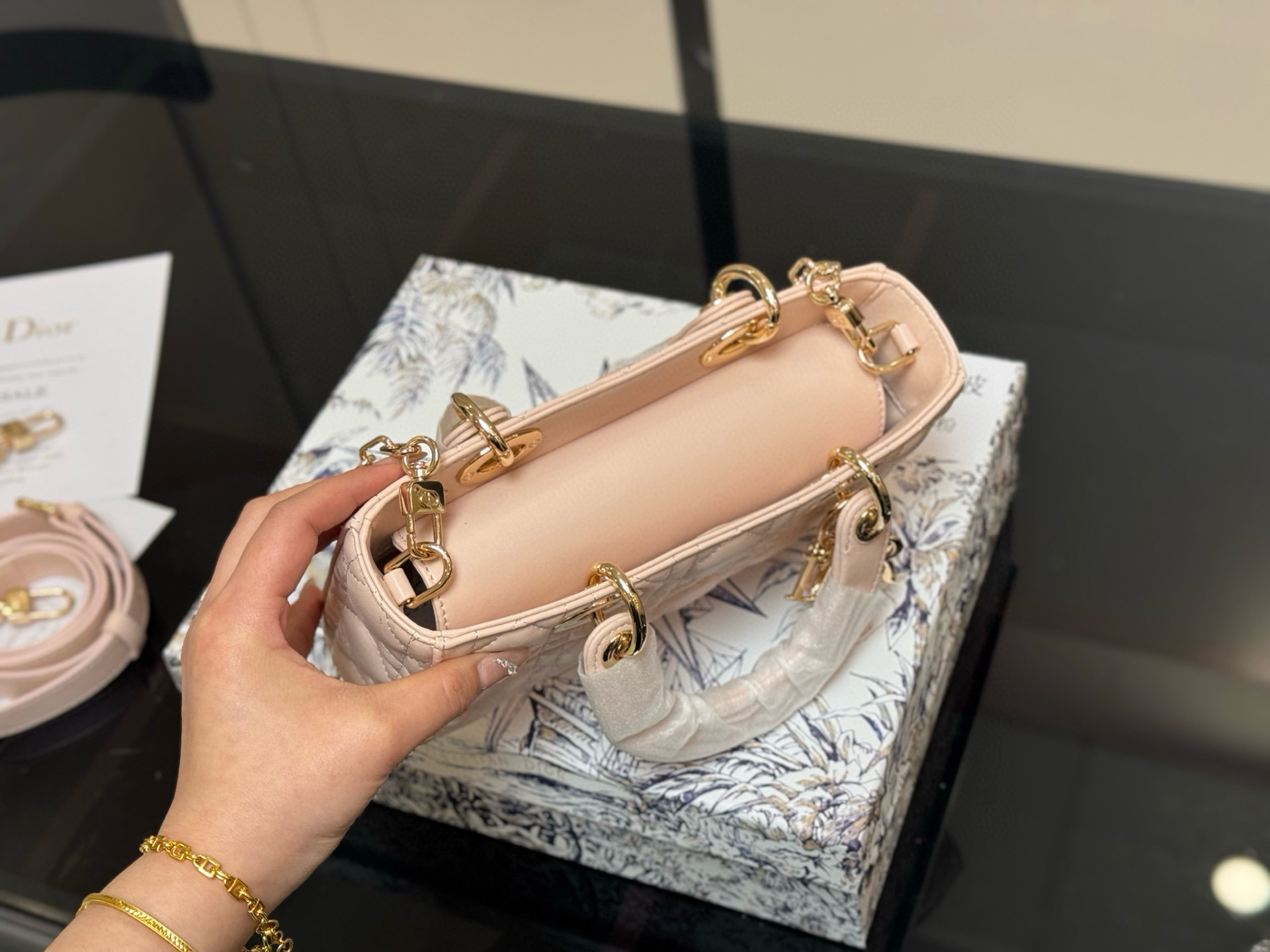 Dior lady joy sheepskin