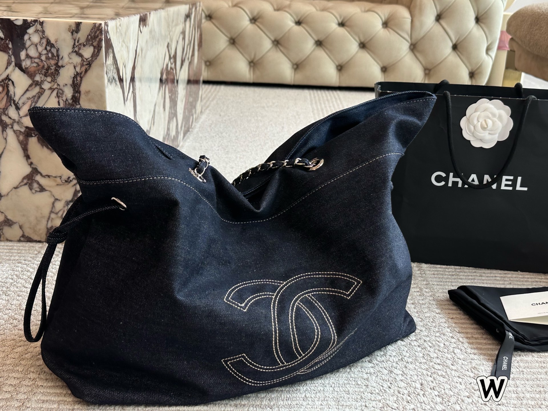 Chanel beach bag