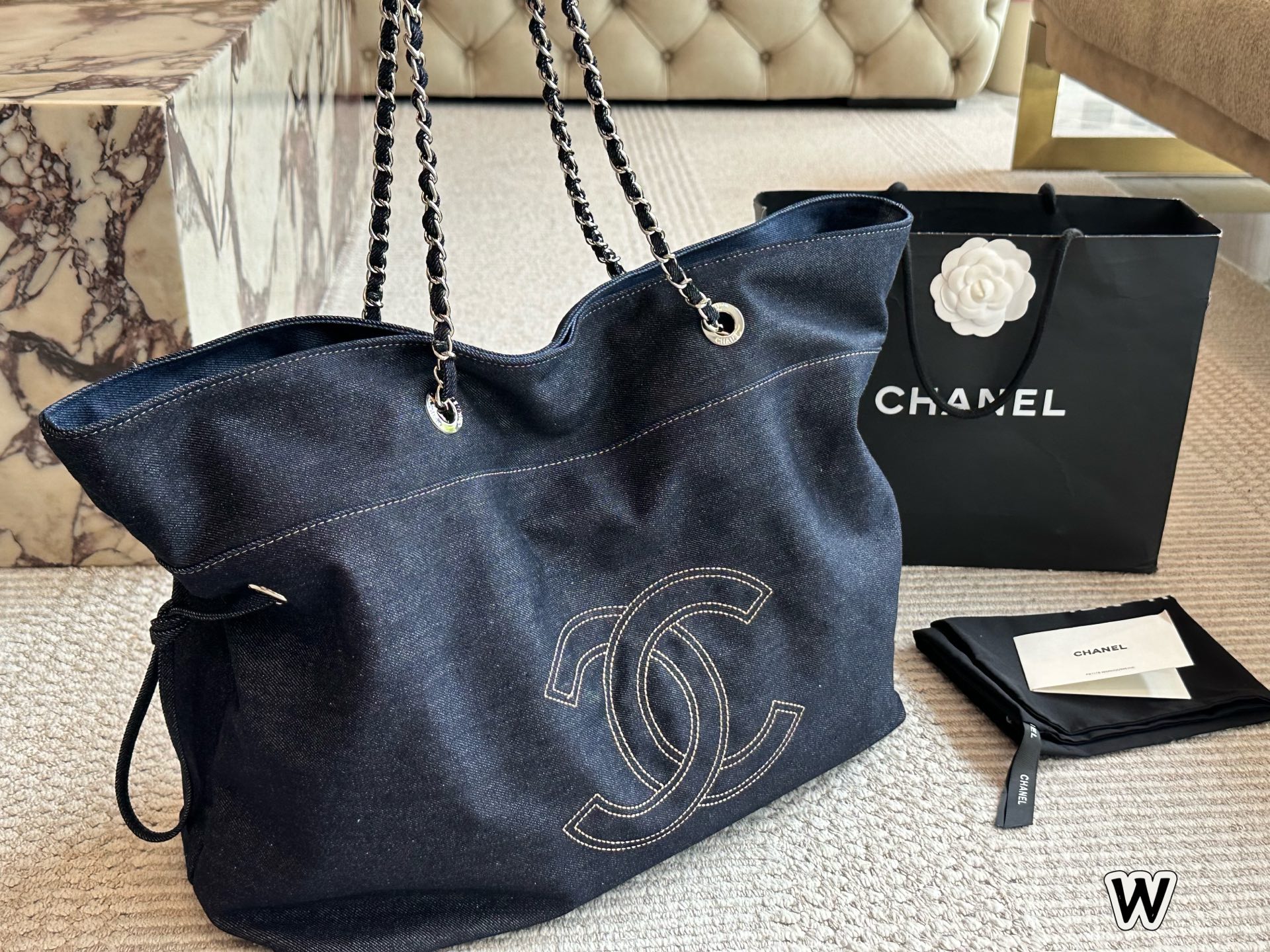 Chanel beach bag