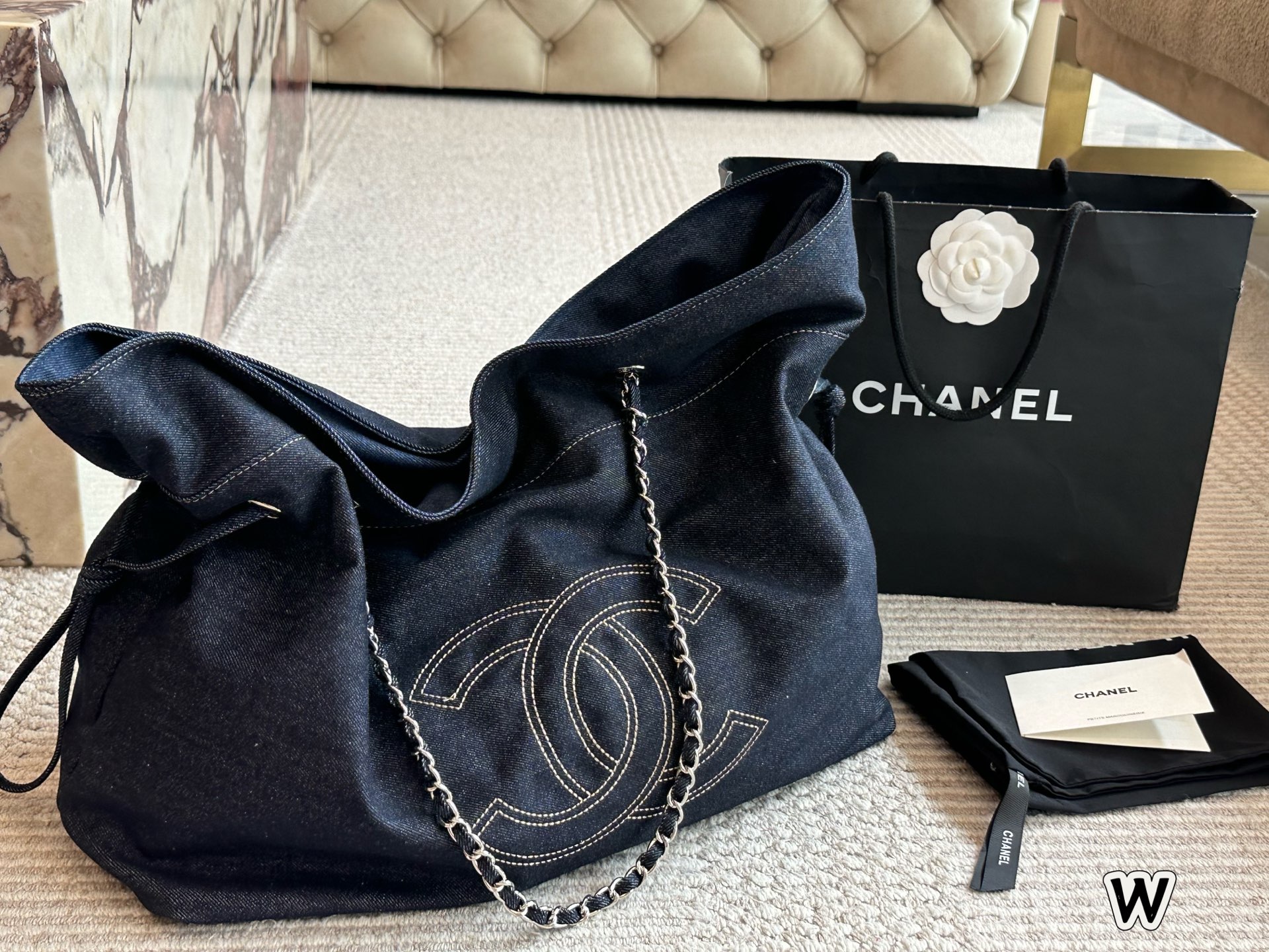Chanel beach bag