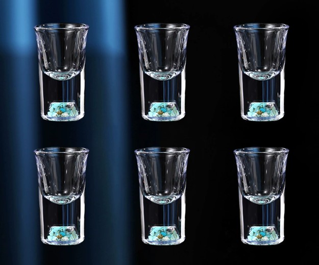 Creative white wine cup set crystal glass household white wine dispenser small one-cup liquor cup wine gift