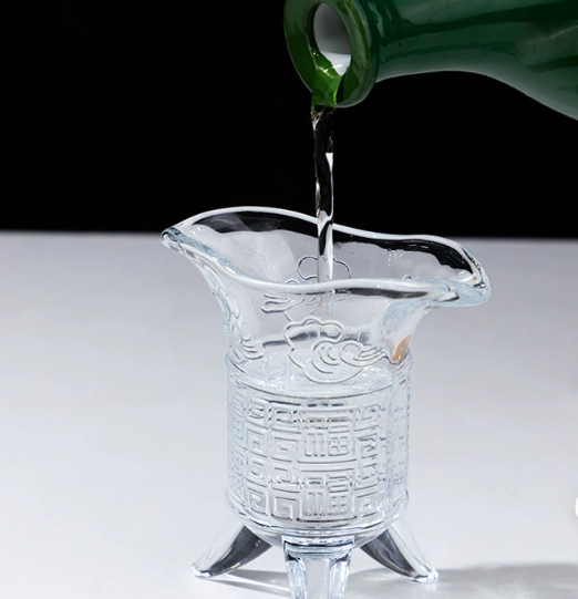 Creative antique wine bottle glass white wine cup