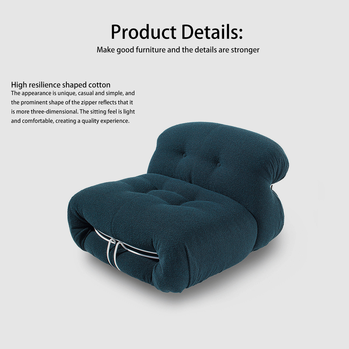 cassina Steel teeth sofa