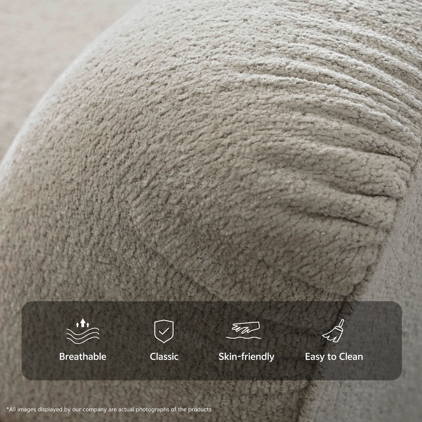 Italian minimalist designer fabric sofa, living room three seat curved sofa, leisure area couch