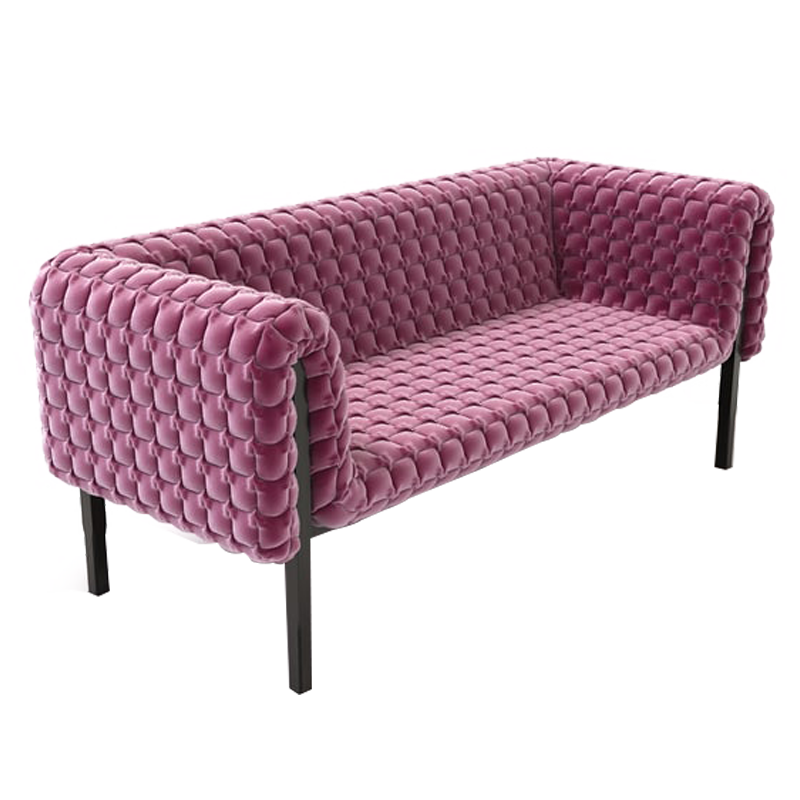 Italian minimalist designer Ruche Bella leisure chair, small living room straight row single sofa chair, living room combination fabric couch.