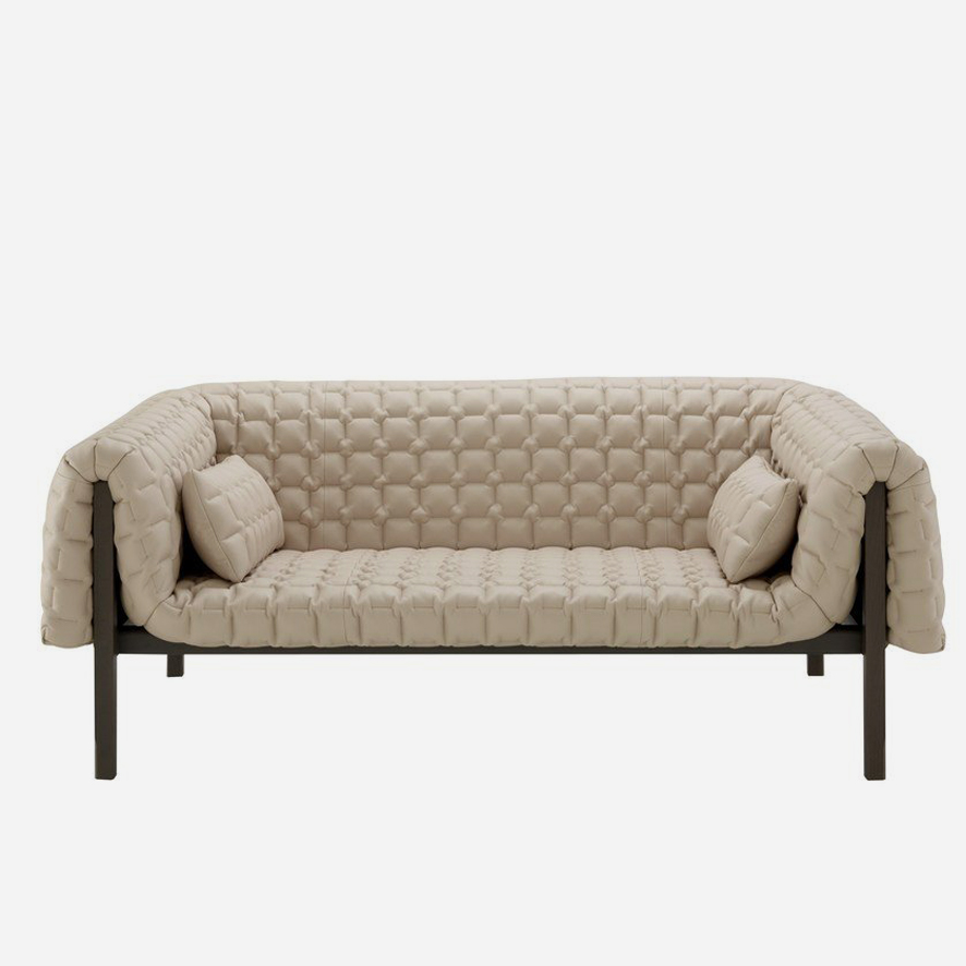 Italian minimalist designer Ruche Bella leisure chair, small living room straight row single sofa chair, living room combination fabric couch.