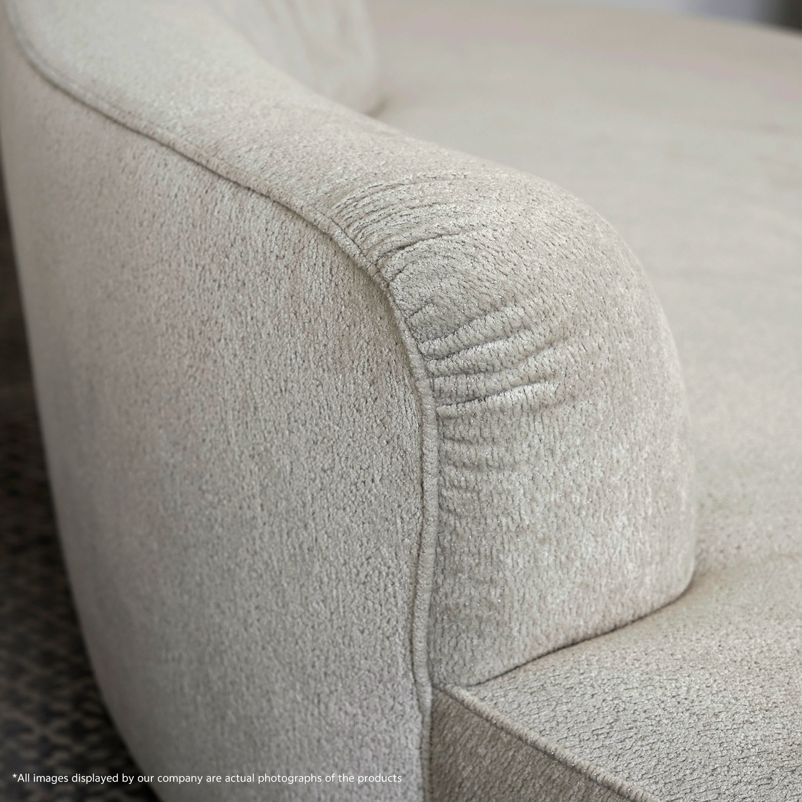 Italian minimalist designer fabric sofa, living room three seat curved sofa, leisure area couch