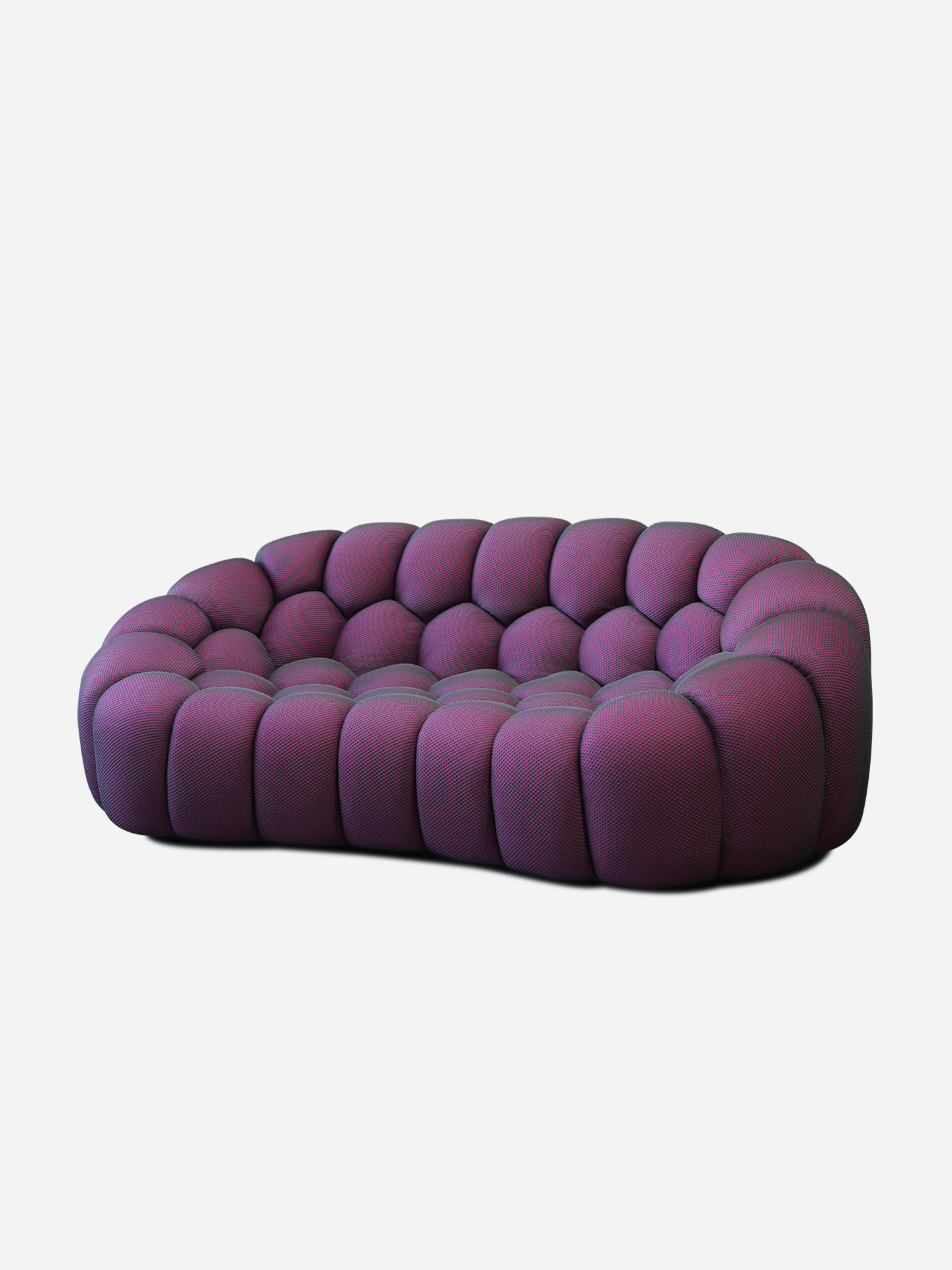 Modern style designer Bubble sofa, living room irregular three seater sofa, French light luxury Roch Burger 3D honeycomb grid fabric couch