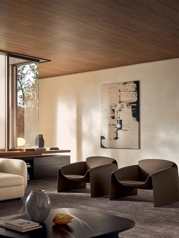 Italian minimalist style crab chair, single chair leisure chair, creative living room, bedroom, balcony, art reading couch chair.