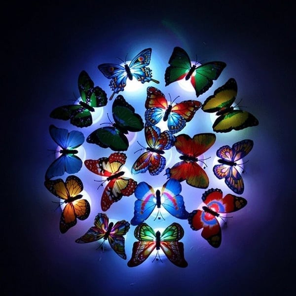 (🎅EARLY CHRISTMAS SALE-49% OFF) 3D LED Butterfly Decoration Night Light (Buy 3 Get 2 Free)