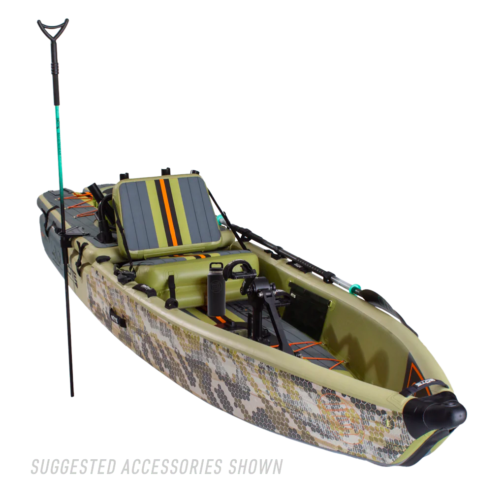 LONO Aero 12′6″ Verge Camo Inflatable Kayak Package