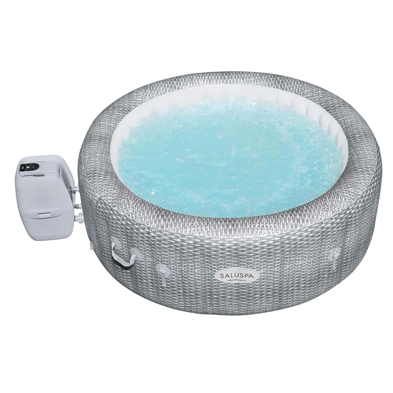 Bestway Honolulu SaluSpa 6 Person Inflatable Round Hot Tub Spa with 140 AirJets