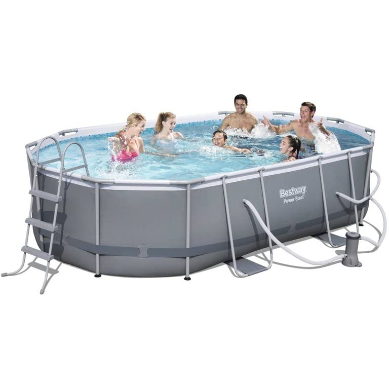 20ft x 12ft x 48 inch Swimming Pool Set with Pump and Maintenance Kit