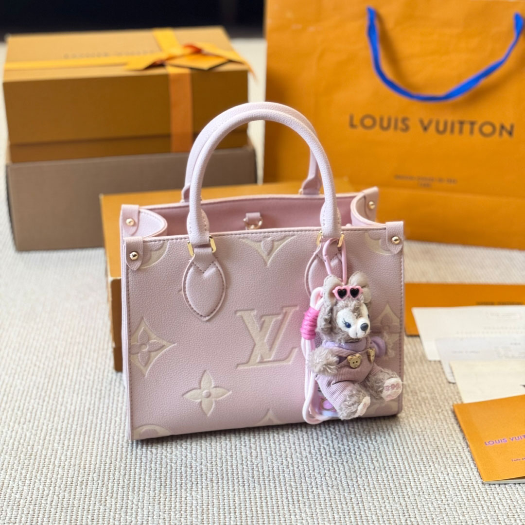 LV Pink Monogram Onthego New Tote V1508
