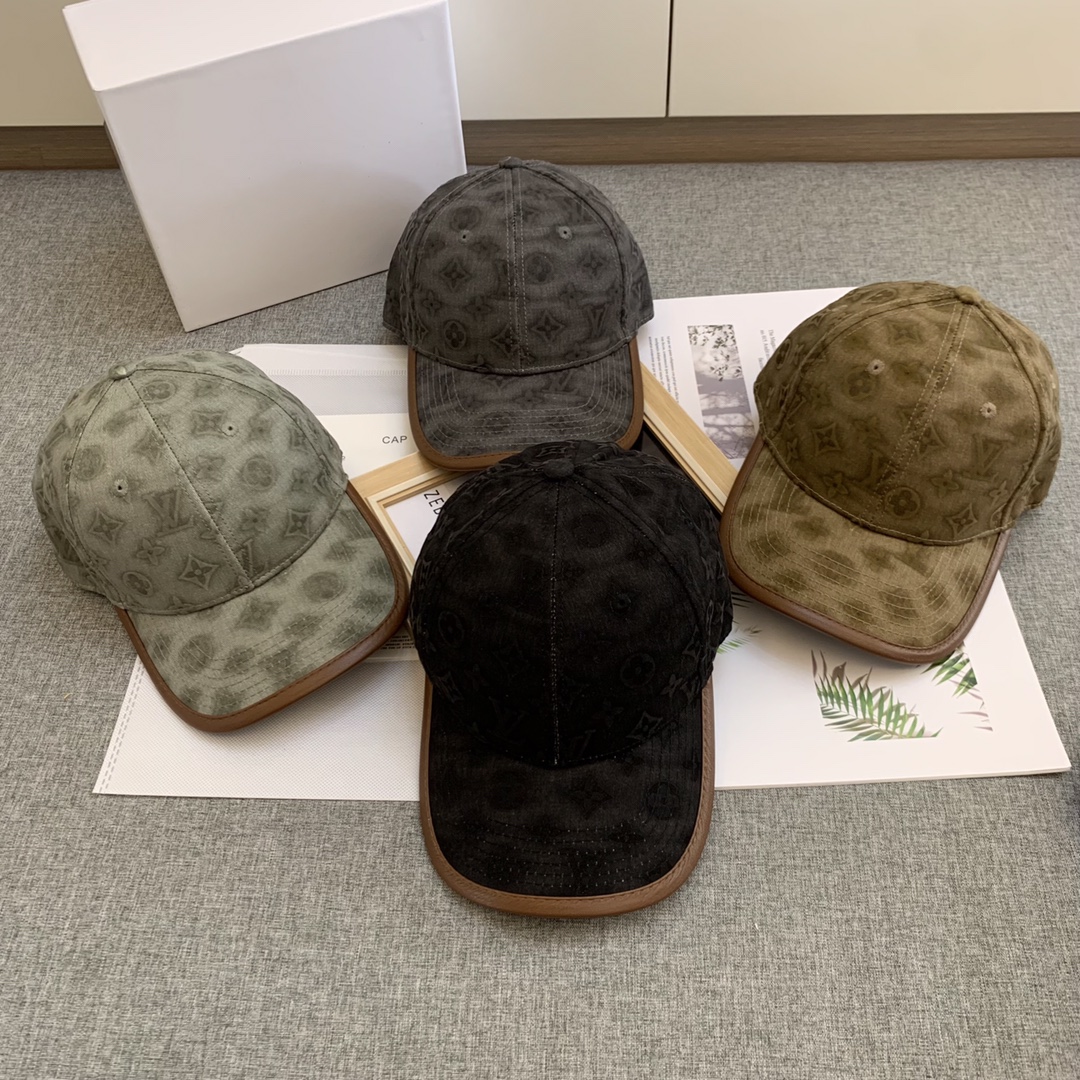 LV New Leather Edging Nostalgic Baseball Cap V1618