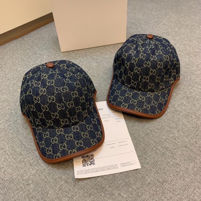 GG New denim jacquard baseball Cap V1616