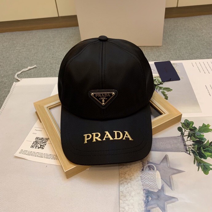 PRA New Nylon Satin Metal Logo Baseball Cap V1609