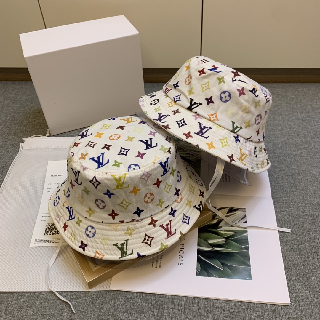 LV New Jacquard Fashion Bucket Hat V1607