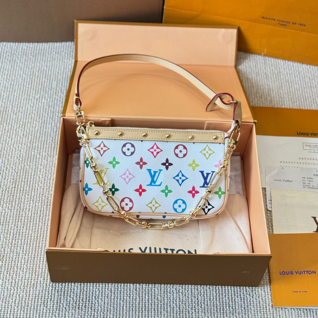 LV x Takashi Murakami Monogram Underarm Bag V1509