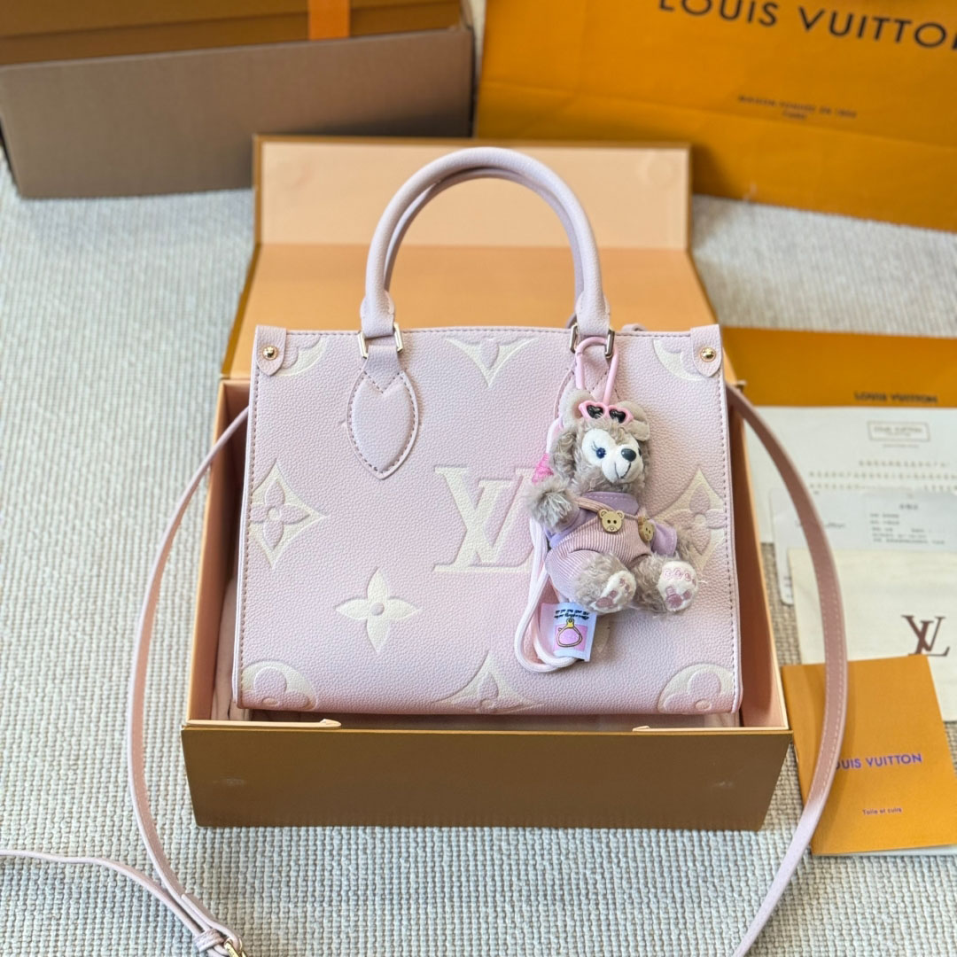 LV Pink Monogram Onthego New Tote V1508