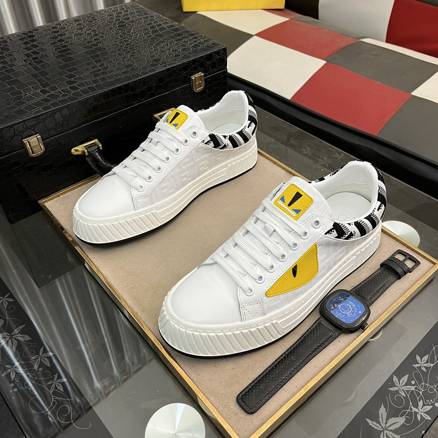 FD Calfskin Luxury Flats  V1812