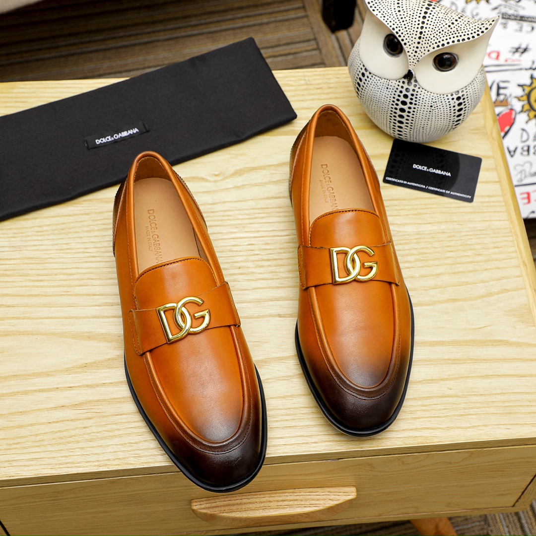 D&G Fashion casual leather shoes  V1802