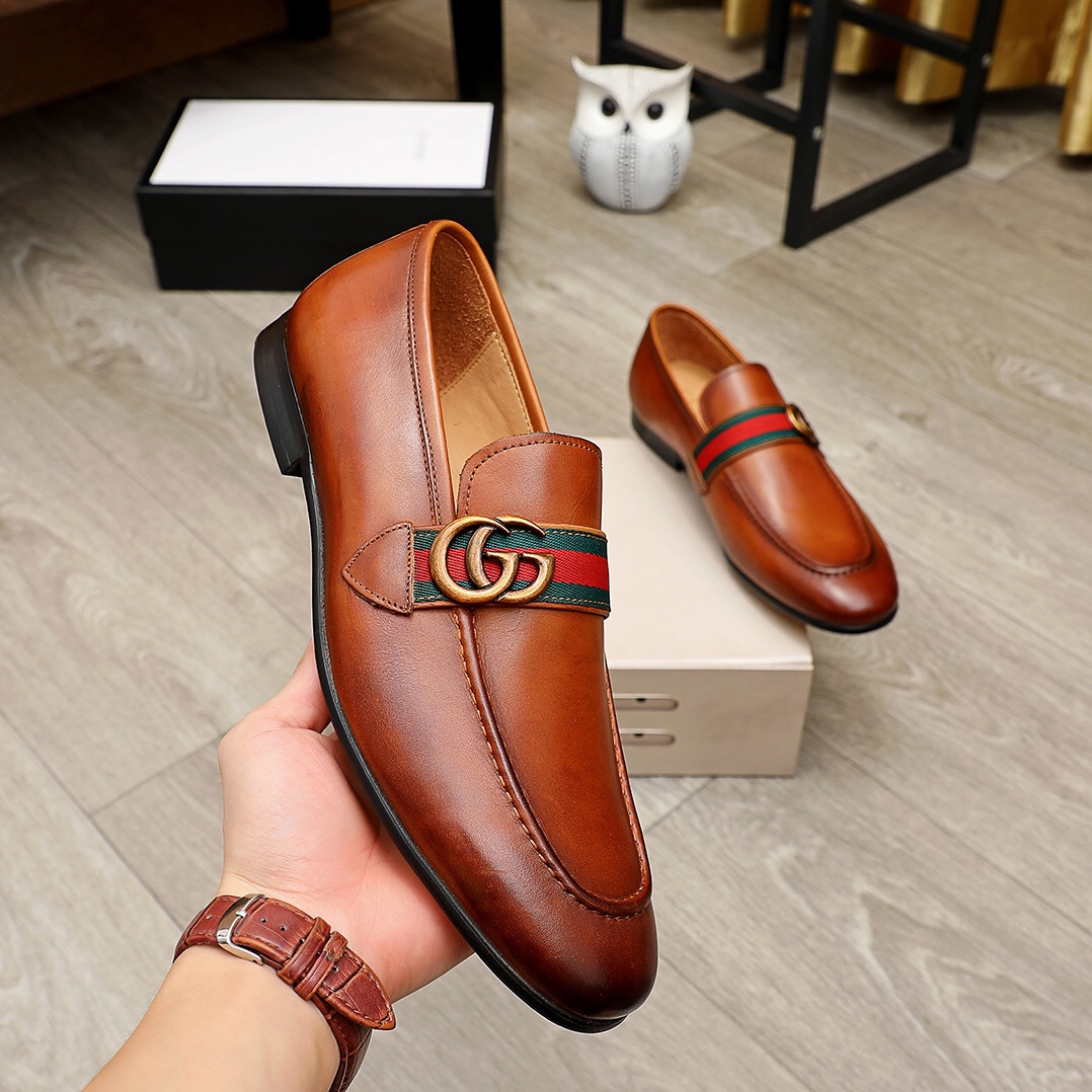 GG Business Casual Calfskin Shoes V1720