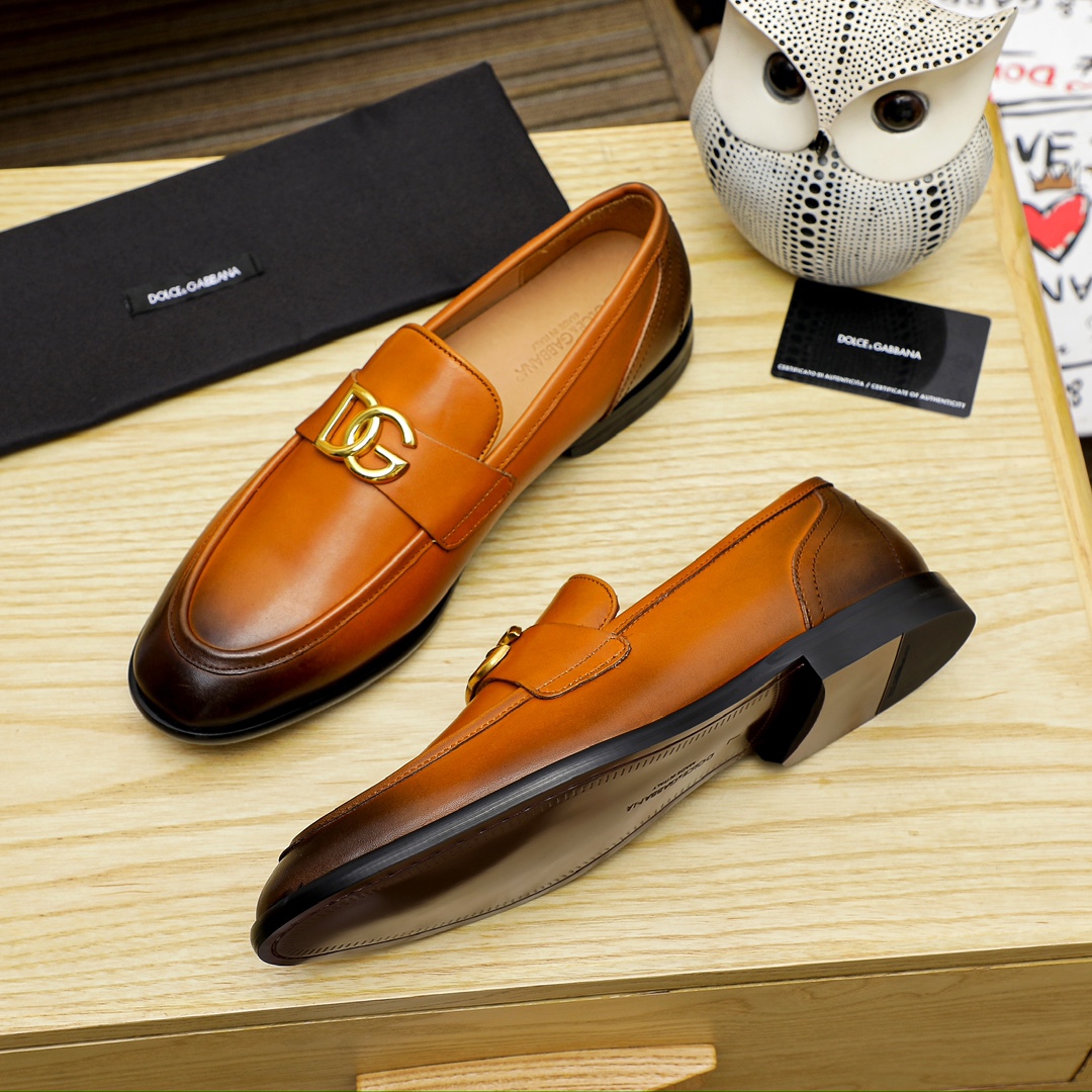 D&G Fashion casual leather shoes  V1802