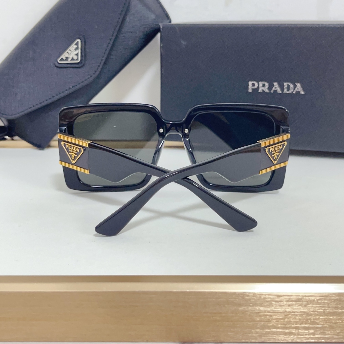 PRADA Thick Frame Fashion Sunglasses V3110