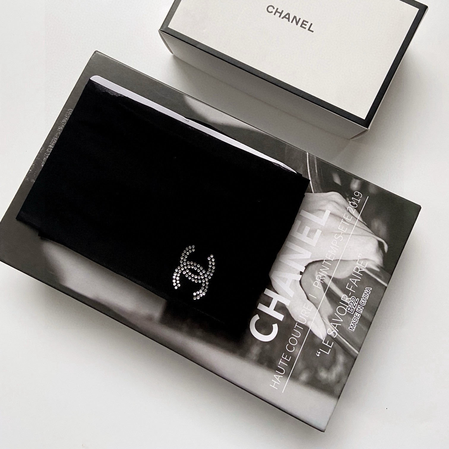 CH Rhinestone Double C Stockings V3101