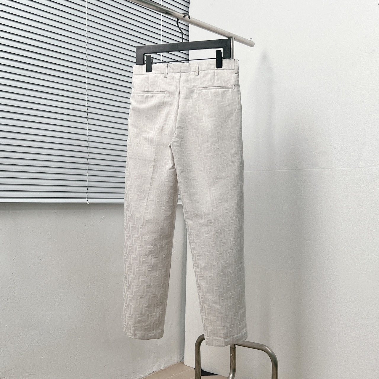 FD New FF Embossed Slim-Fit Casual Trousers V380147