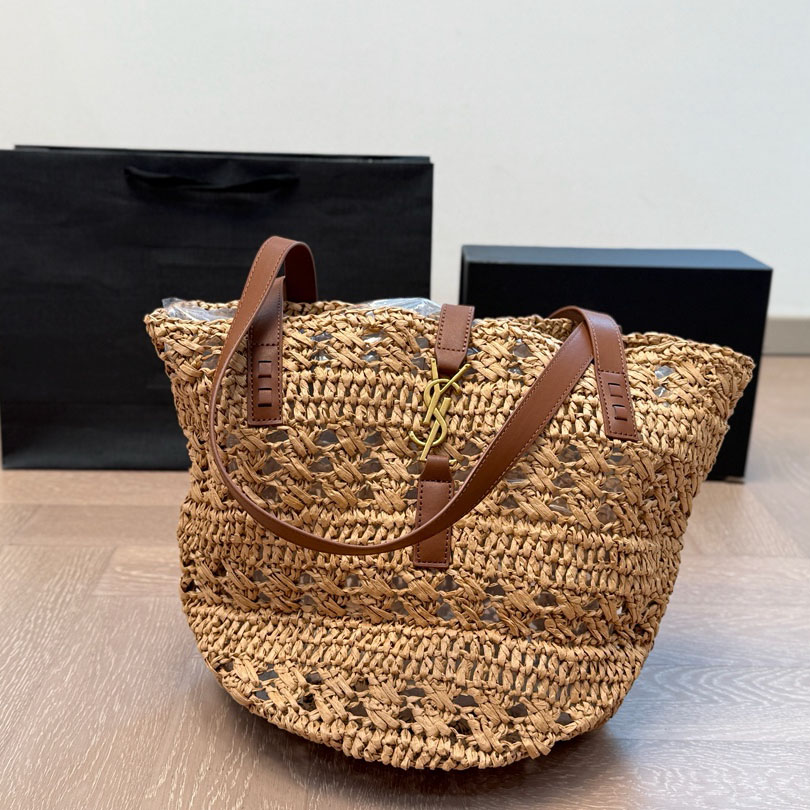 YSL Fashion Straw Tote Bag V390208