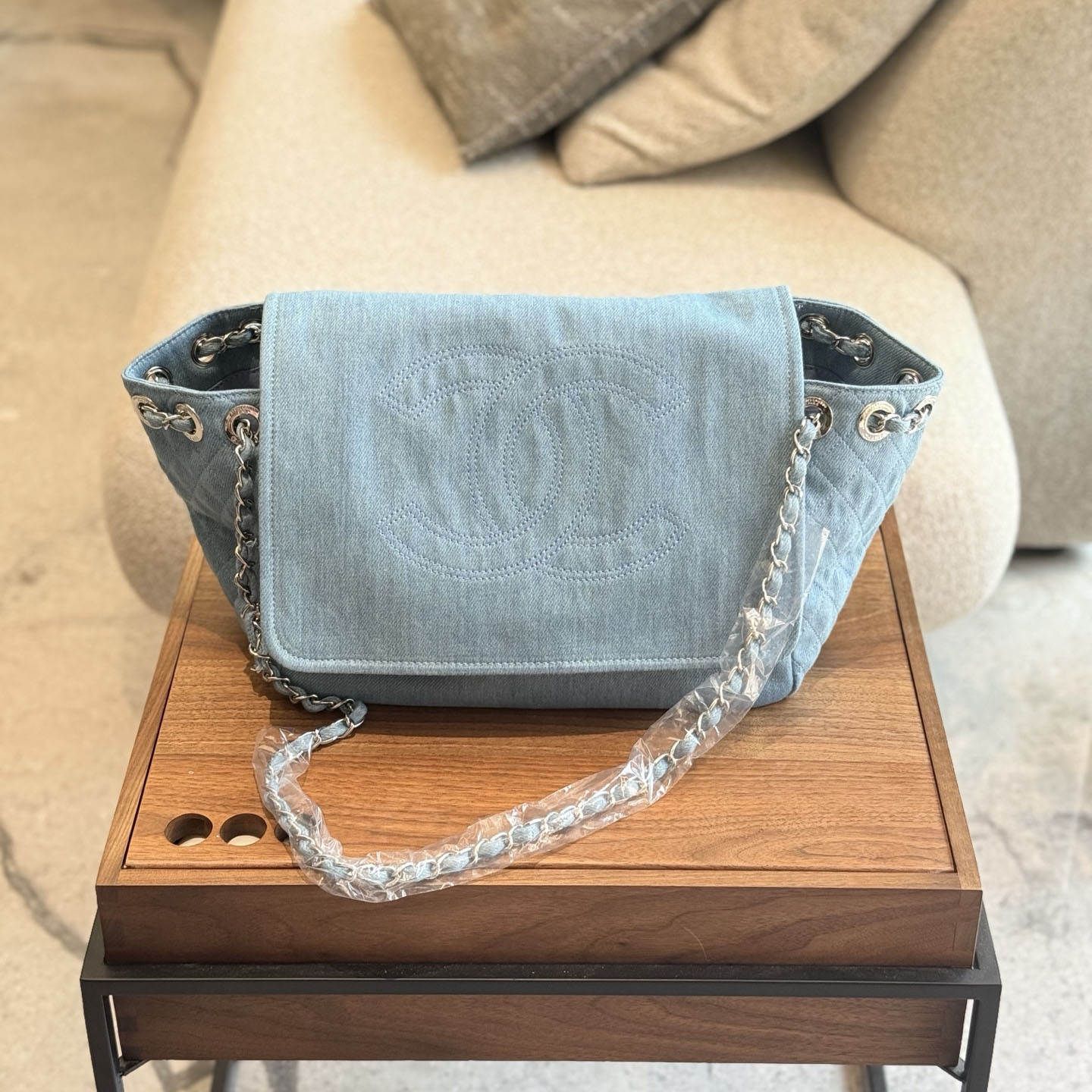 CH Denim Tote Bag V390207