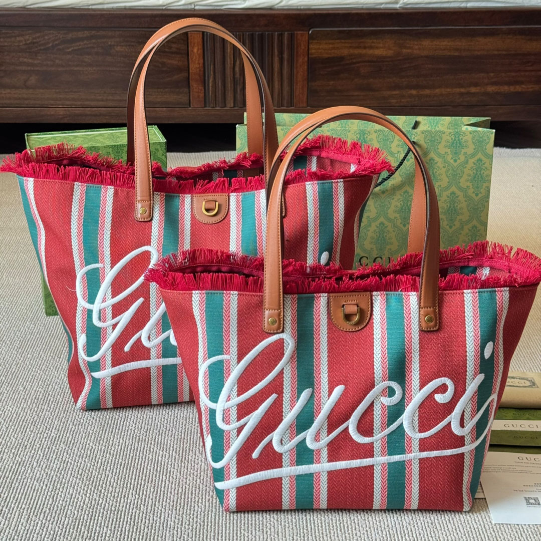 GG 25 Spring New Arrivals Canvas Tote Bag V400808