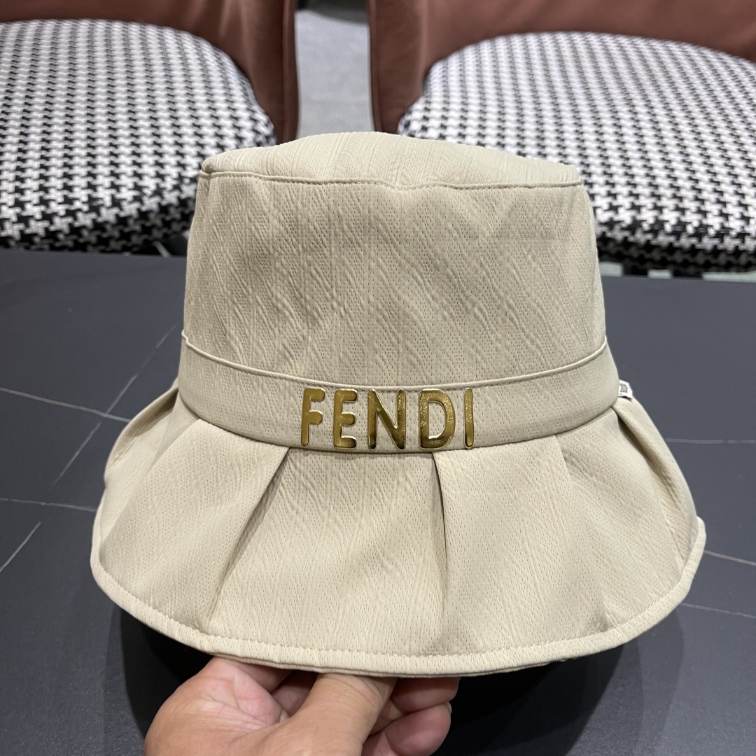 FD Summer ruffle bucket hat V380148