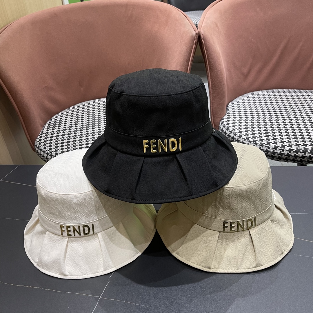 FD Summer ruffle bucket hat V380148