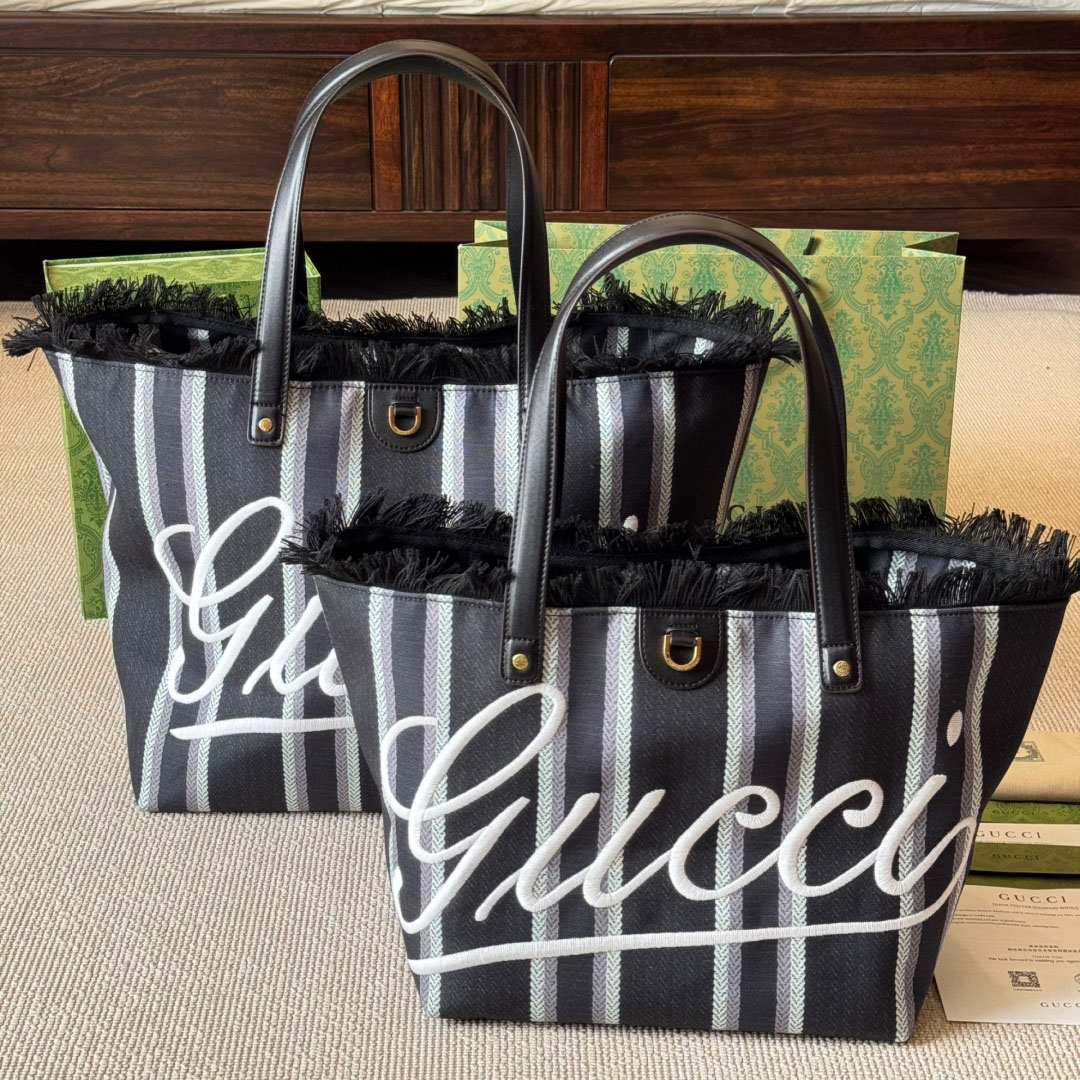 GG 25 Spring New Arrivals Canvas Tote Bag V400808