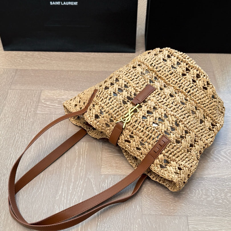 YSL Fashion Straw Tote Bag V390208