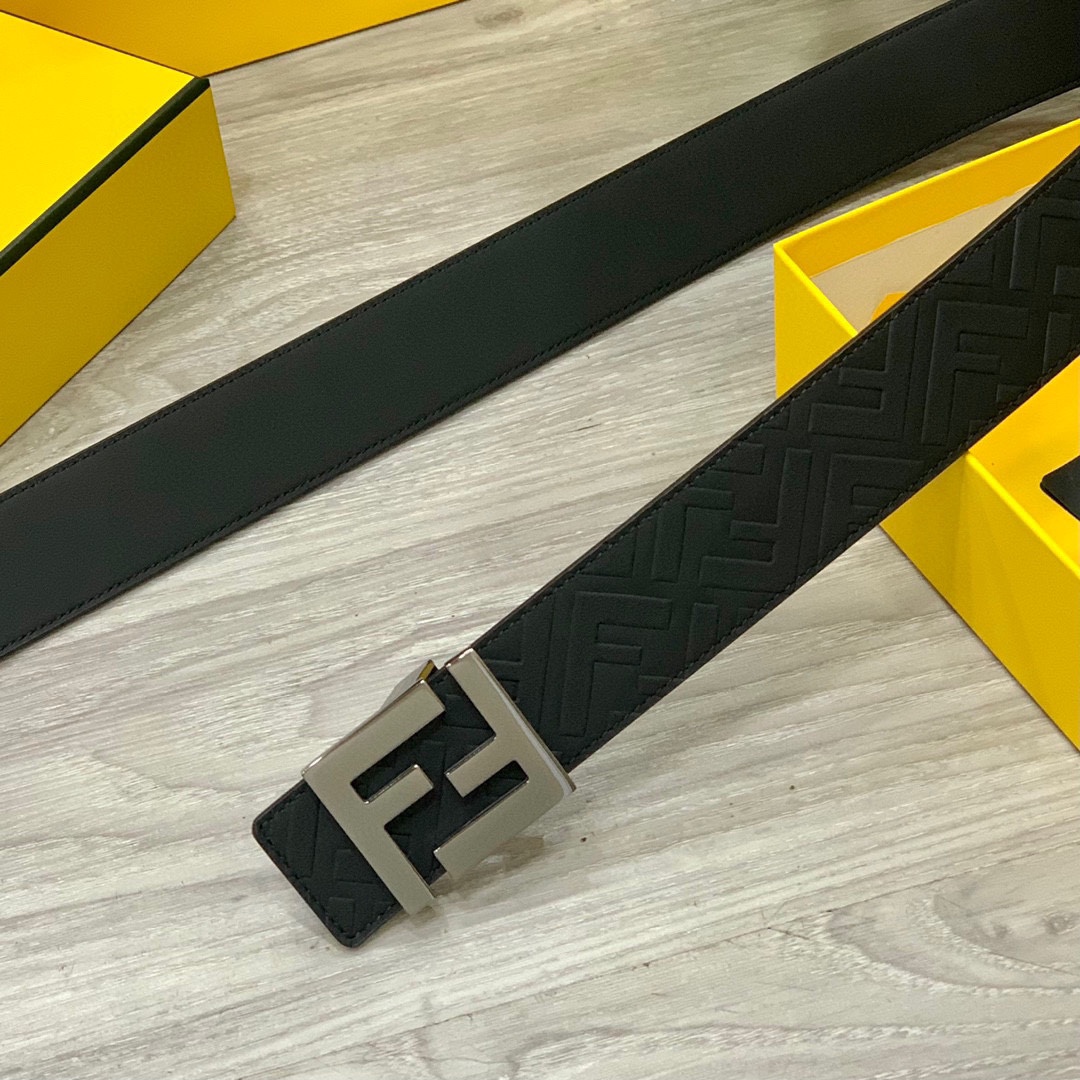 FD Logo buckle Men's classic  belt YV24052014