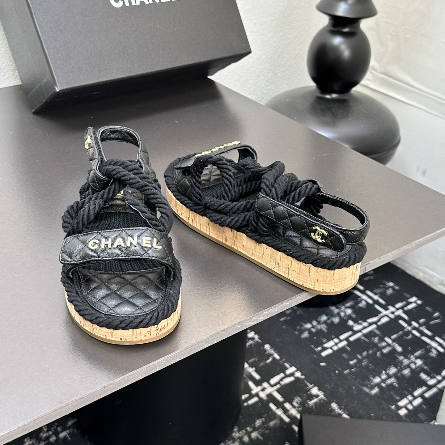 CH Braided Hemp Rope Fashion Women's Sandals BV24051512