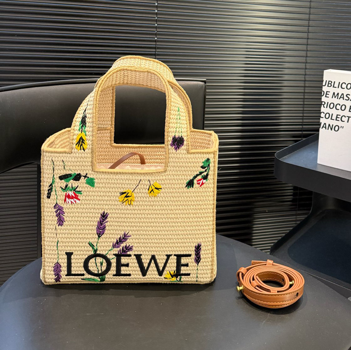 LOE Summer Island Series Straw Tote Bag BV240510