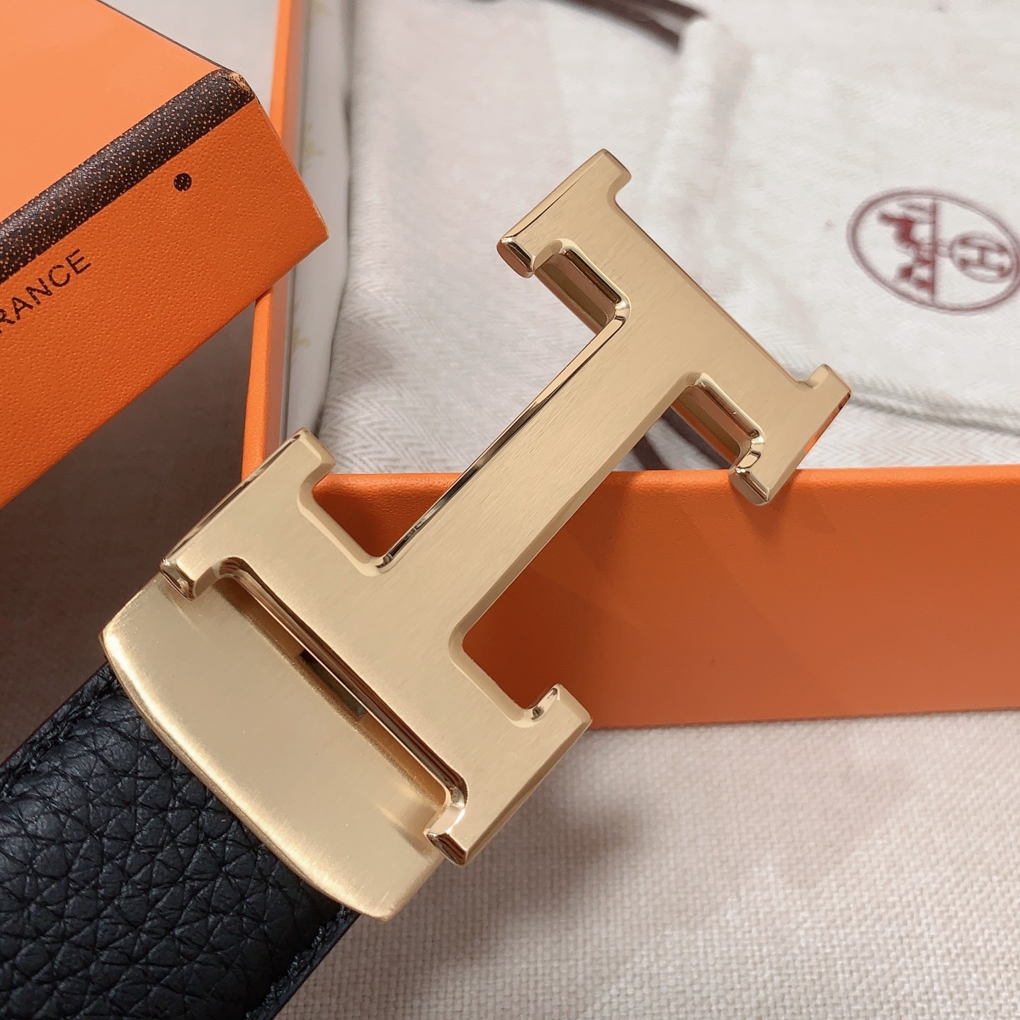 HM Men's classic Automatically buckle double - sided top - grade calfskin belt YV24052012