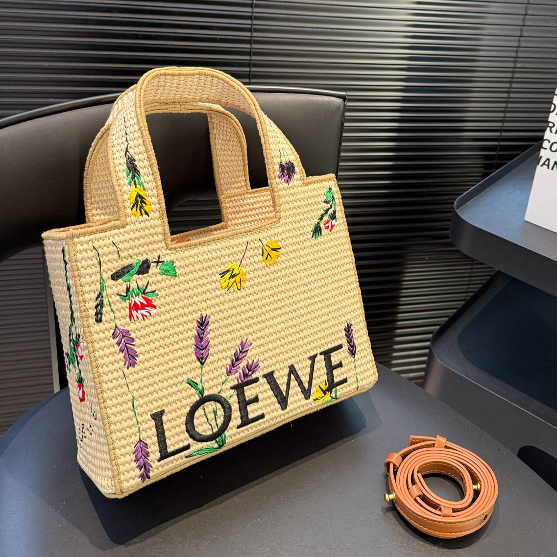 LOE Summer Island Series Straw Tote Bag BV240510