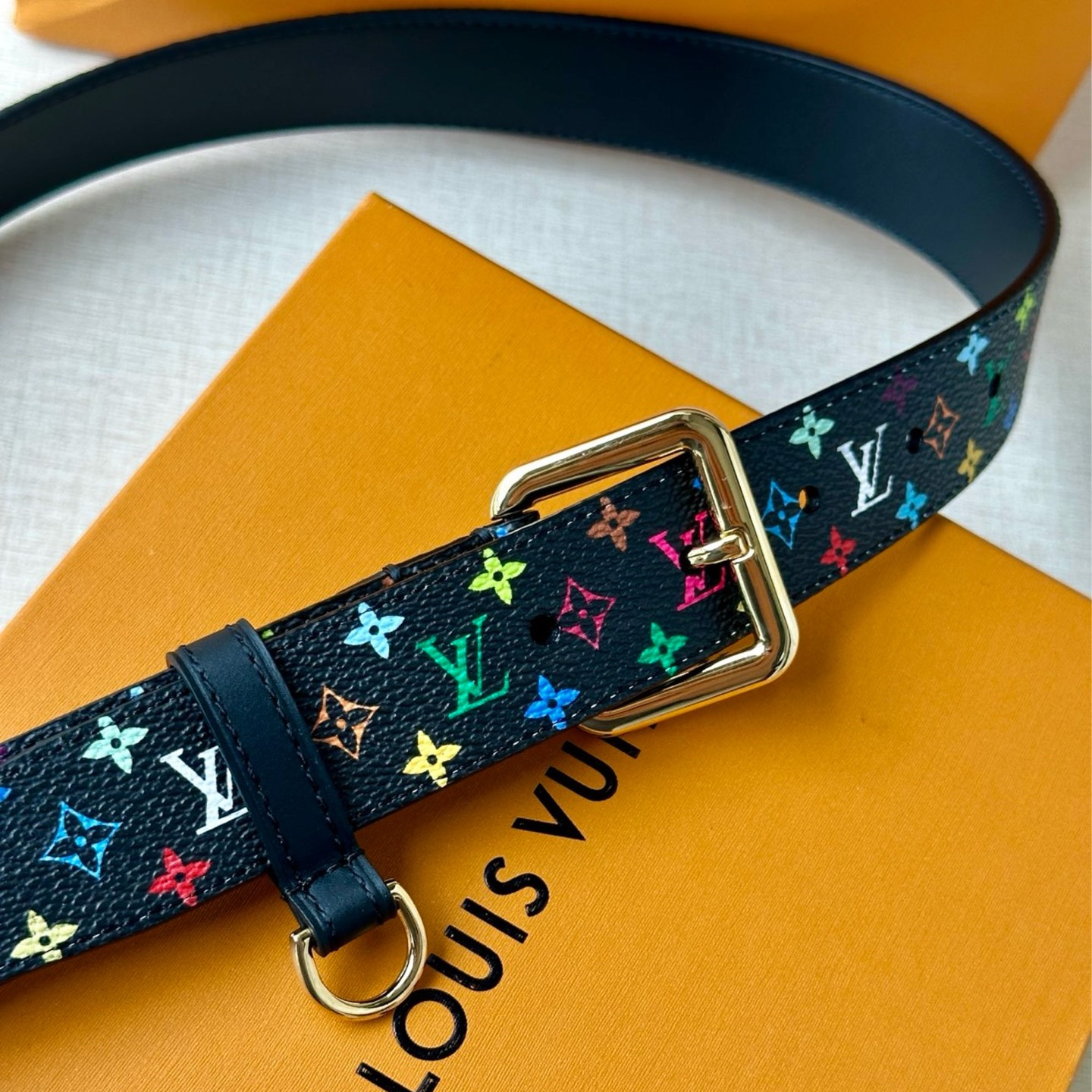 LV x TM  D-ring buckle  belt  YV24052105