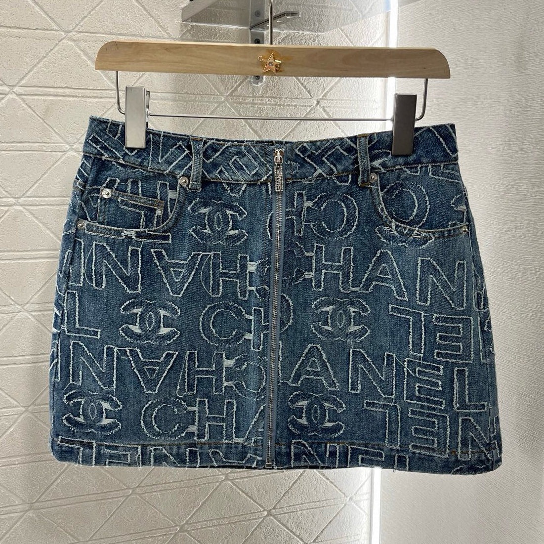 CH Blue Denim Skirt F24080601