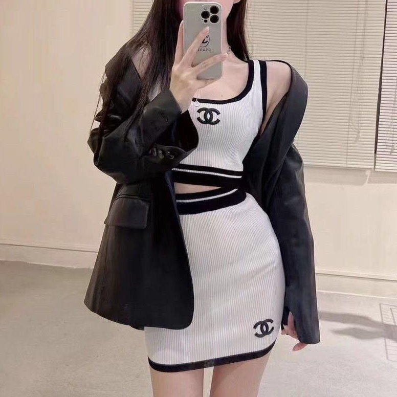 New Fashion vest skirt two piece set F24081203