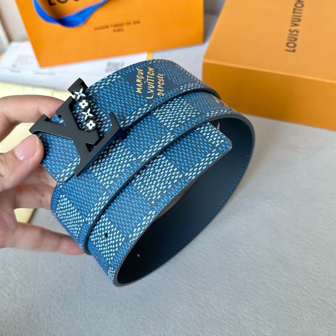 LV  Double-Sided Reversible  Logo Buckle Men's Belt YV24052204