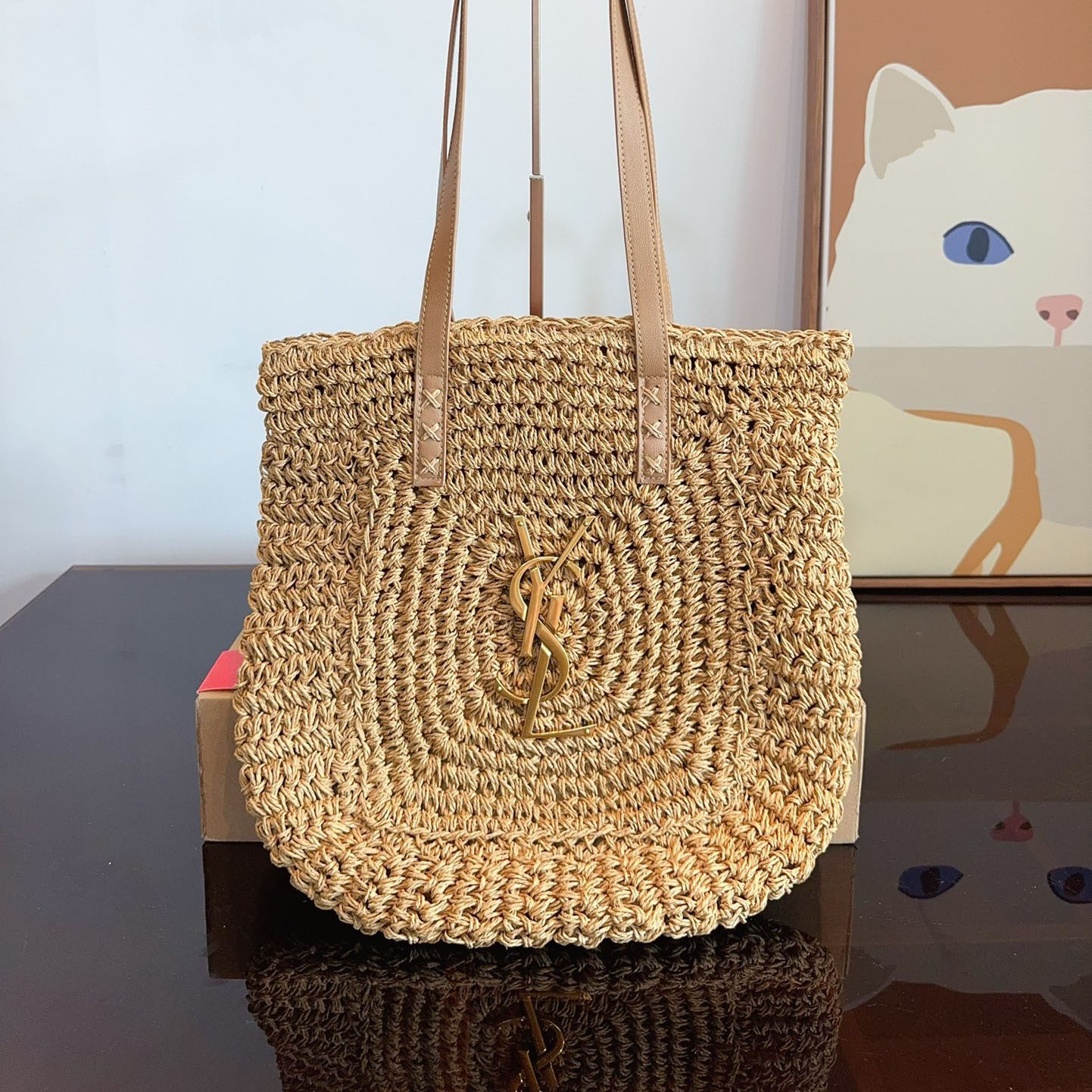 YSL New Straw Women's Shoulder Bag DG24100801